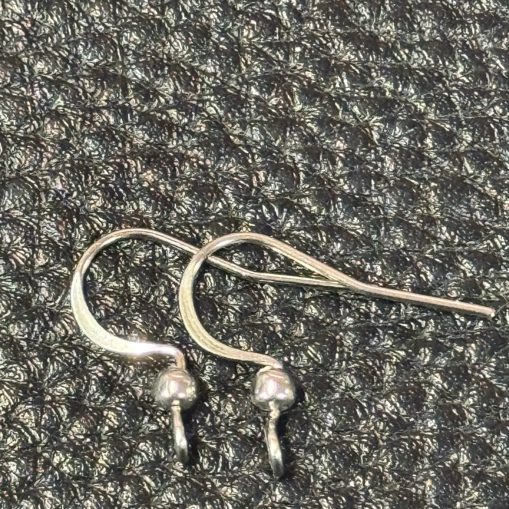 Purple Floral With White Faux Leather Earrings - Picture 2 of 2